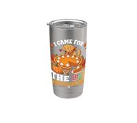 Sono venuto per la torta Brough Il mio cane Golden Retriever Grato Bicchiere termico in acciaio inox doppia parete