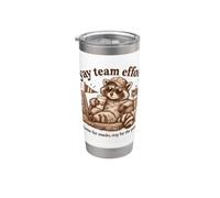 Sono venuto per uno spuntino Resta a Points Raccoon Game Day Humor Bicchiere termico in acciaio inox doppia parete