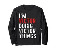 Sono Victor a Fare Victor Things Maglia a Manica