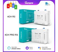 SONOFF 4CH R3/ 4CH PRO R3 4 Gang Wifi Smart Switch FAI DA TE Modulo Interruttore RF APP Interruttore A Distanza Senza Fili Smart Home funziona Alexa Google