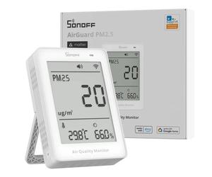 SONOFF AirGuard PM2.5/PM10 Monitor Qualità Aria Matter over WiFi con Display