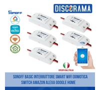 SONOFF BASIC INTERRUTTORE SMART WIFI DOMOTICA SWITCH AMAZON ALEXA GOOGLE HOME