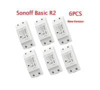 (Sonoff BasicR2 6 pezzi) Sonoff Basic R2 Interruttore intelligente Wi-Fi Controllo remoto per la casa intelligente