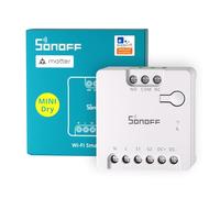 SONOFF Contatto Pulito MINI-D Interruttore Intelligente | WiFi 2.4G | 8W | Protocollo Matter compatibile con Alexa, Google Home, Home Assistant | Per porte di garage, controllo caldaia, ecc.Senza hub