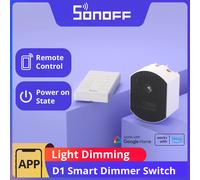 SONOFF D1 Smart Light Dimmer 433Mhz Interruttore RF Luminosità della luce regolabile con telecomando eWeLink Controllo vocale Google Home Alexa