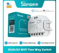 Sonoff Dual R3 Dual-Gang Dual Relay con misurazione della potenza Smart DIY Mini Switch per tapparella tenda motore elettrico tramite Google