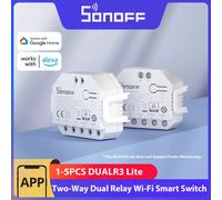 SONOFF DUALR3 Lite Modulo Doppio Relè FAI DA TE MINI Smart WiFi Interruttore 1-5PCS Temporizzazione di Controllo a 2 Vie tramite eWeLink Alexa Google Smart Home
