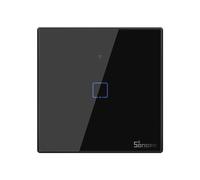 Sonoff T3EU1C-TX Smart Muro Switch, 1-Kanal Wand-Schaltaktor, Nero