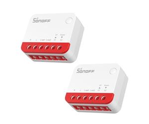 SONOFF Interruptor Zigbee para Persiana enrollable MINI-ZBRBS, Tamaño Mini, Control Porcentual, Repetidor Zigbee, Compatible con Alexa/Google Assistant/Home Assistant, Neutro Requerido, confezione da