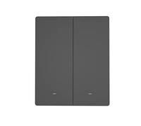 SONOFF Interruttore Senza Fili, 80 Tipo A Parete Wifi, 2 Gang Intelligente Compatibile con Alexa e Google Home, (Filo Neutro Richiesto), Chiavi Fisiche
