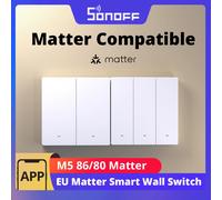 SONOFF M5 EU Matter Smart Wall Switch ESP32 bidirezionale eWeLink Smart Scene Controllo vocale Funziona con Alexa Google Apple Home Alice