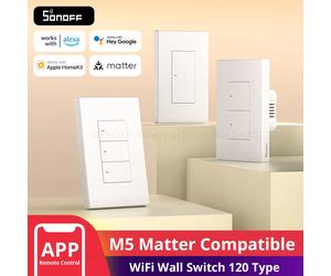 SONOFF M5 Matter WiFi Smart Wall Switch Il telecomando per casa intelligente funziona con Apple Home Alexa Google Assistant Alice