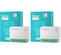 SONOFF Matter Interruttore intelligente, mini modulo Wifi fai-da-te, supporto Alexa, Google Home, 1 PACK, nessun cavo richiesto (Confezione da 2)