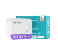 SONOFF Matter Interruttore Tapparelle Intelligente MINI-RBS, Wi-Fi 2,4GHz, Dim. Ridotte, Controllo Percentuale, Compat. Alexa/Google Home/HomeKit/Home Assistant, Filo Neutro Necessario, Conf. 2