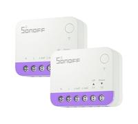 SONOFF Matter Interruttore Tapparelle Intelligente MINI-RBS, Wi-Fi 2,4GHz, Dim. Ridotte, Controllo Percentuale, Compat. Alexa/Google Home/HomeKit/Home Assistant, Filo Neutro Necessario, Conf. 2
