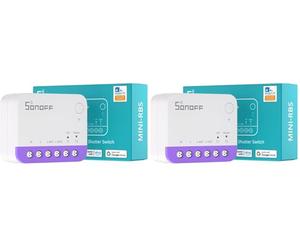 SONOFF Matter Interruttore Tapparelle Intelligente MINI-RBS, Wi-Fi 2,4GHz, Dim. Ridotte, Controllo Percentuale, Compat. Alexa/Google Home/HomeKit/Home Assistant, Filo Neutro Necessario, Conf. 1