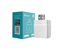 SONOFF Micro Mini Adattatore USB Intelligente Wi-Fi 5V, Interruttore Intelligente per dispositivi USB Tipo A Compatibile con Alexa/Google Home, Controllo Attraverso l’App, Controllo vocale