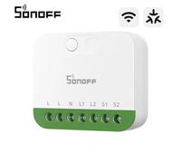 SONOFF MINI DUO（Matter su WiFi） Interruttore Intelligente WiFi a 2 Canali, Abilitato Matter, Carico Totale 16A, Compatto per Scatole Standard, Controllo Remoto e Automatizzato