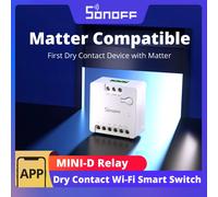 SONOFF MINI-D Contatto a secco WiFi Smart Switch Compatibile con l'importità Ingresso AC/DC Chip ESP32 Controllo di gruppo scena intelligente tramite eWeLink