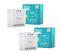 SONOFF MINI-D Interruttore WiFi, Contatto Pulito, Matter, 2 Pezzi | Contatto pulito per garage e caldaie, supporta AC/DC e Matter, compatibile con Alexa, Google Home e Home Assistant.