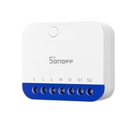 SONOFF Mini DIM WiFi Dimmer Interruttore per LED dimmerabile, trasformatori elettronici, lampade alogene incandescenti, conduttore neutro, misurazione della potenza, opaco compatibile con Alexa