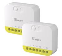 SONOFF Mini Duo-L Zigbee Smart Switch - Senza conduttore neutro, Zigbee 3.0, 2 canali, 16A, compatibile con Alexa/Google Home, Smart Timer & Automation, Compatto, confezione da 2