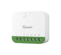 SONOFF MINI DUO（Matter su WiFi） Interruttore Intelligente WiFi a 2 Canali, Abilitato Matter, Carico Totale 16A, Compatto per Scatole Standard, Controllo Remoto e Automatizzato