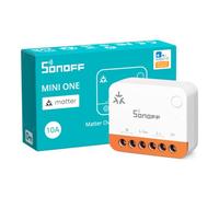SONOFF MINI ONE MINI-1GS10 Interruttore Smart WiFi Matter 10A Relè | Interruttore WiFi Matter con programmazione e controllo web, nessun hub richiesto, per Alexa, Google Home e Apple Home.