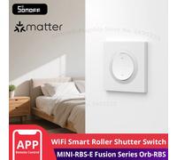 SONOFF MINI-RBS-E Fusion Series Matter Over WiFi Smart Roller Shutter Interruttore a parete Orb-RBS Funziona con Google Home Alexa AppleHome