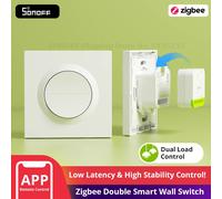 SONOFF MINI-ZB2GS-E Zigbee Doppio interruttore da parete intelligente Orb-ZBW2 Modalità relè staccabile Doppio carico Funziona con Apple Home tramite Matter Bridge