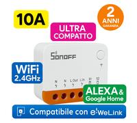 Sonoff MINIR4 Interruttore Smart WiFi 1 Canale Mini Extreme Alexa Google 10A