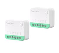 SONOFF MINIR4M 2PCS WiFi 10A Smart Switch 2-Way, Interruttore intelligente, modalità relè staccabile, WiFi 2.4G, controllo APP, Funziona con Alexa, Google Home, Integrazione con la Matter