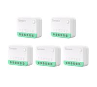 SONOFF MINIR4M 5PCS WiFi 10A Smart Switch 2-Way, Interruttore intelligente, modalità relè staccabile, WiFi 2.4G, controllo APP, Funziona con Alexa, Google Home,Apple Home, Integrazione con la Matter