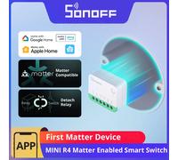 SONOFF MINIR4M Wifi Smart Switch Matter Light Switch Interruttore universale Controller per casa intelligente Funziona con Alexa Google Assistant