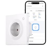 SONOFF Orb Socket (Schuko), presa intelligente da parete, compatibile con opaco, 2,4 GHz WLAN, EU, 16 A, 4000 W, monitoraggio dell'energia, protezione da sovraccarico, funziona con Alexa, Google Home