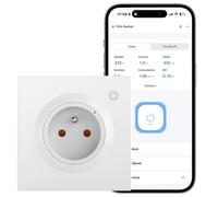SONOFF Orb Socket (Type-E), presa intelligente da parete, compatibile opaco, 2,4 GHz WLAN, EU, 16 A, 4000 W, monitoraggio dell'energia, protezione da sovraccarico, funziona con Alexa, Google Home, e