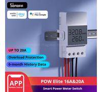 SONOFF POW Elite Smart Power Meter Switch 16A/20A Wifi consumo energetico modulo interruttore funziona con Alexa Google Home Alice