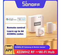SONOFF RF Bridge R2 433 MHz Gateway DW2 PIR3 Sensore di movimento per porte e finestre Controllo vocale Scena intelligente tramite eWeLink Google Home Alexa
