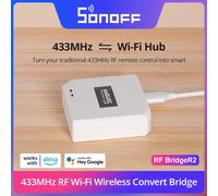 SONOFF RF Bridge R2 433 MHz RF Wi-Fi Gateway wireless Scena intelligente Supporto di sicurezza domestica Sensore DW2-RF PIR3-RF tramite eWeLink Alexa