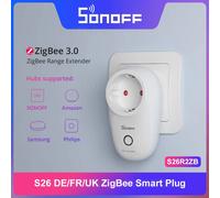 SONOFF S26 R2 ZigBee Smart Plug UK/DE/FR 16A Hub Supporto Scena intelligente Controllo vocale Tempo programmato tramite eWeLink Alexa Google Home