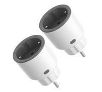 SONOFF S60TPF 2PCS Presa Smart 16A 2.4G WIFI Intelligente Smart Plug with Timer, Power Statistics, Overload Protection, Voice Control, Compatible with Alexa, Google Home