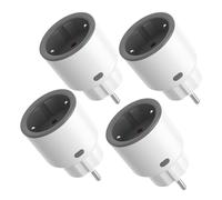 SONOFF S60TPF 4PCS Presa Smart 16A 2.4G WIFI Intelligente Smart Plug with Timer, Power Statistics, Overload Protection, Voice Control, Compatible with Alexa, Google Home