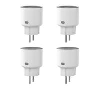 SONOFF S60TPF 4PCS Presa Smart 16A 2.4G WIFI Intelligente Smart Plug with Timer, Power Statistics, Overload Protection, Voice Control, Compatible with Alexa, Google Home