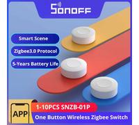 SONOFF SNZB-01P Smart Zigbee Wireless Switch 1-10PCS Scena intelligente tramite eWeLink Controllo bidirezionale con TX Ultimate NSPanel Pro Switch