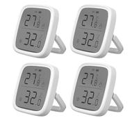 SONOFF SNZB-02D Zigbee Sensore di temperatura e umidità, display LCD, richiede hub Zigbee, compatibile con Alexa, Google Home, Home Assistant, confezione da 4