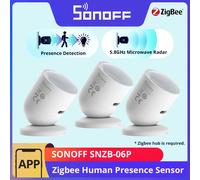 SONOFF SNZB-06P Zigbee Sensore di presenza umana 1-10PCS 5.8GHz Radar a microonde Scena intelligente ZBBridge-P eWeLink Alice Alexa Google
