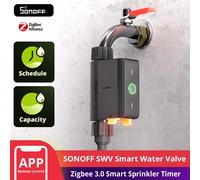 SONOFF SWV Zigbee 3.0 Valvola acqua intelligente IP55 Controller irrigatore Home Automate Irrigazione Compatibile con eWeLink Alexa Google