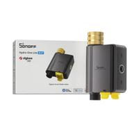 SONOFF SWV-ZNE Hydro ONE Lite Zigbee Smart Timer per Irrigazione con Spruzzatore, Ingresso in Ottone, Timer di Irrigazione con Programmazione Adattata al Meteo per Giardino e Prato, Compatibile con