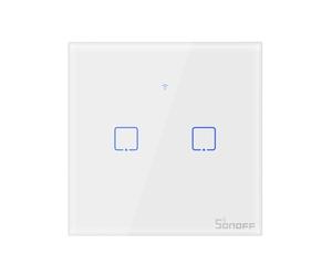 SONOFF T1EU2C-TX. Interruttore a parete touch Wifi con rf 433 Mhz serie T1TX EU