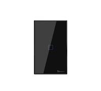 SONOFF T3US1C-TX. Interruttore a parete Nero touch Wifi serie TX US a un tasto